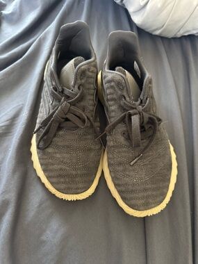 adidas Black Low-Top Sneakers with Blue Logo Tab